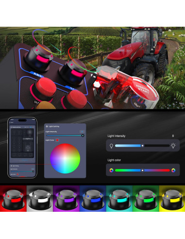 Controlador de Simulación de Granja PXN CB1 con 30 Botones