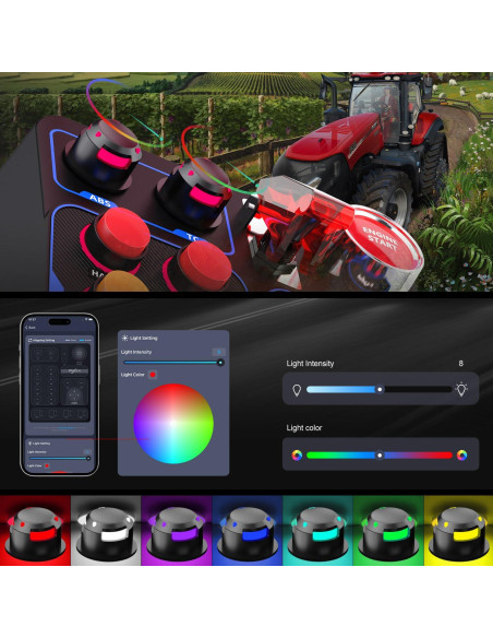 Controlador de Simulación de Granja PXN CB1 con 30 Botones