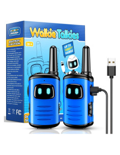 Walkie Talkies Recargables Comedyfun 2 Paquete para Niños