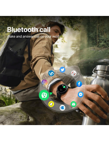 Reloj Inteligente DIVElink TGW008 HD IP68 Fitness Negro