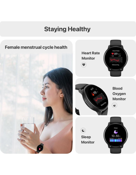 Reloj Inteligente DIVElink TGW008 HD IP68 Fitness Negro