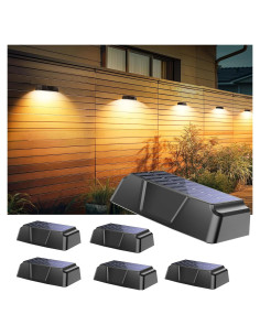 Luces Solares Brightown para Cercas - Paquete de 6 Colores