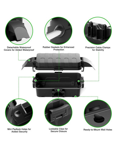 Caja Eléctrica Impermeable Flemoon IP55 para Conexiones