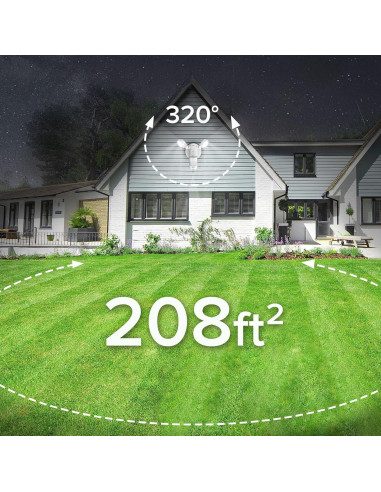 Luz Exterior SANSI 25W 3000LM con Sensor de Movimiento