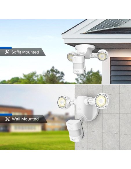 Luz Exterior SANSI 25W 3000LM con Sensor de Movimiento