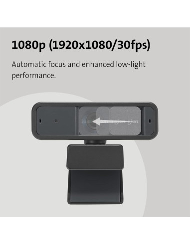 Webcam Kensington W2050 Pro 1080p con Doble Micrófono