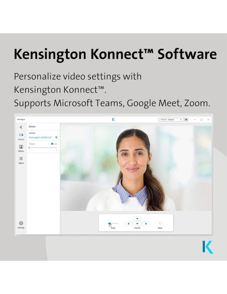 Webcam Kensington W2050 Pro 1080p con Doble Micrófono Webcam Kensington W2050 Pro 1080p con Doble Micrófono