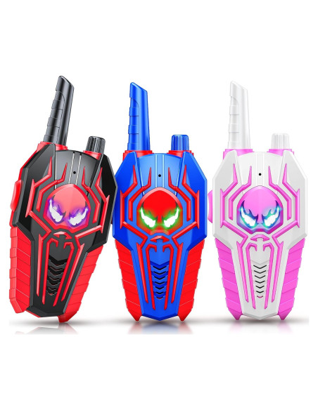 Walkie Talkies Evassal Paquete de 3 para Niños 3-8 Años Walkie Talkies Evassal Paquete de 3 para Niños 3-8 Años