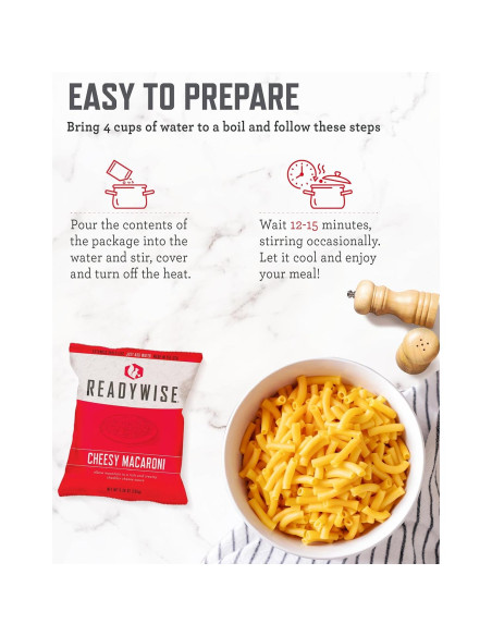 Kit de Comida de Emergencia ReadyWise 100 Porciones 25 Años
