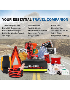 Kit de Emergencia para Auto Everlit 108 Piezas con Inflador 2