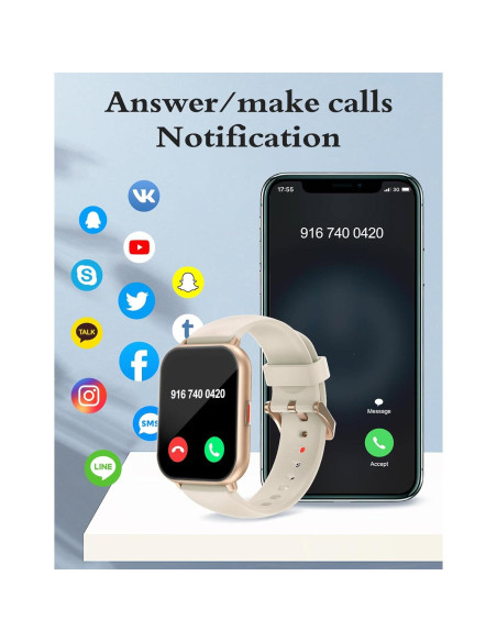 Reloj Inteligente RUIMEN H1 1.85'' Fitness Llamadas Reloj Inteligente RUIMEN H1 1.85'' Fitness Llamadas