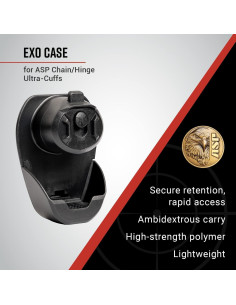 Funda Exo ASP para Esposas de Cadena y Bisagra Negra 2
