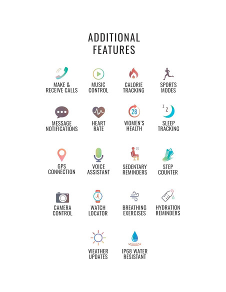 Reloj Inteligente Armitron Connect Lunar, Salud y Fitness