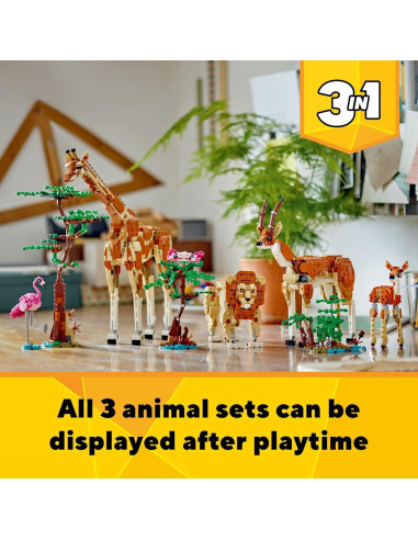 LEGO Creator Animales de Safari 3 en 1 - Juguete 31150