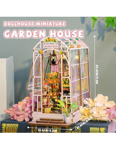 Kit Miniatura Casa de Jardín Kisoy 3D DIY Madera 2