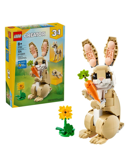 LEGO Creator Conejo Lindo 3 en 1 - Juguete para Niños 8+