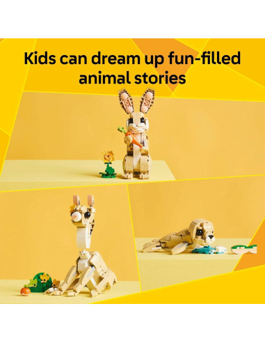 LEGO Creator Conejo Lindo 3 en 1 - Juguete para Niños 8+