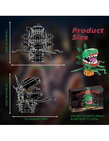 Kit de Bloques de Construcción Audrey II Planta Caníbal 303PCS