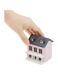 Cabaña Miniatura Cutemini Rosa 7.1x6.5x5.2 cm Decoración
