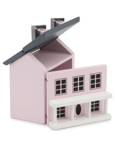 Cabaña Miniatura Cutemini Rosa 7.1x6.5x5.2 cm Decoración 2