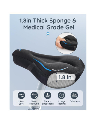 Funda de Asiento de Bicicleta Fitense Acolchada 28x18 cm