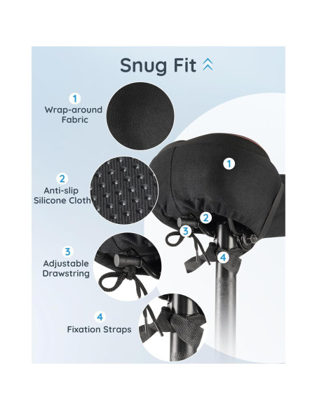 Funda de Asiento de Bicicleta Fitense Acolchada 28x18 cm