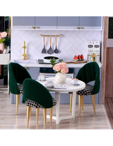 Casa de Muñecas DIY CUTEBEE Tiempo Acogedor con Muebles