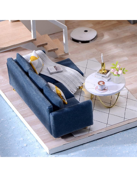 Casa de Muñecas DIY CUTEBEE Tiempo Acogedor con Muebles