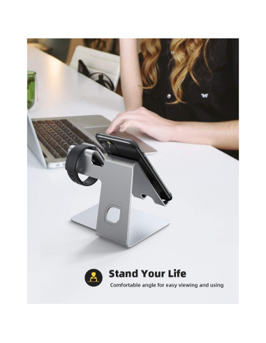 Soporte Lamicall 2 en 1 para Apple Watch y Teléfono