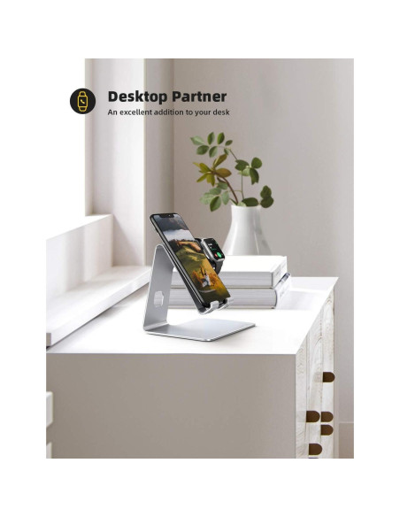 Soporte Lamicall 2 en 1 para Apple Watch y Teléfono