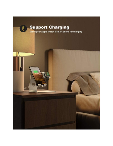 Soporte Lamicall 2 en 1 para Apple Watch y Teléfono