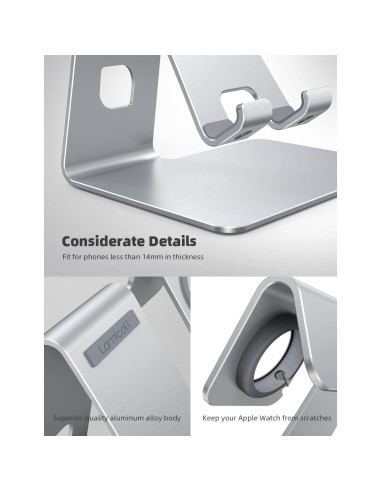 Soporte Lamicall 2 en 1 para Apple Watch y Teléfono