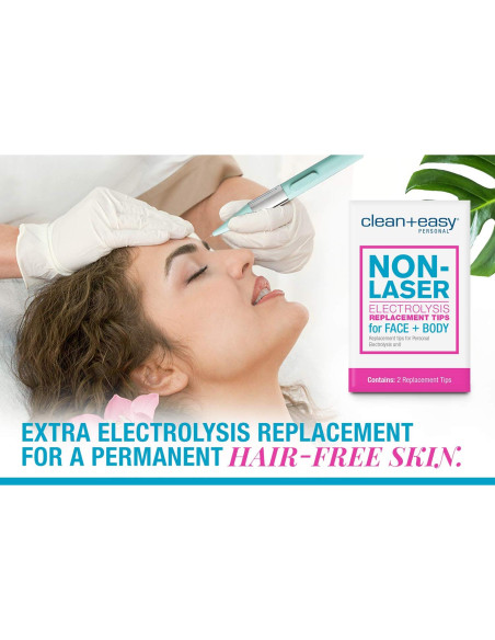 Consejos de Reemplazo Clean + Easy para Electrólisis - 2 Piezas