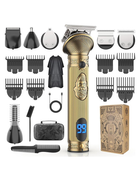 Recortadora de Barba REHOYO T-Blade 6 en 1 Inalámbrica