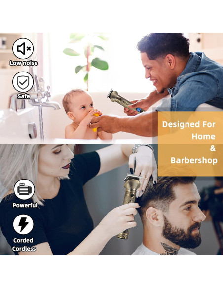 Recortadora de Barba REHOYO T-Blade 6 en 1 Inalámbrica