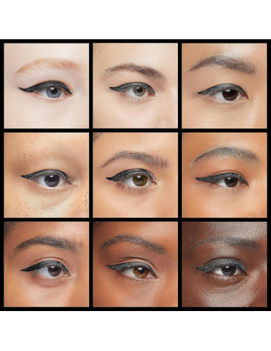 Set de Delineador de Ojos Gel Kaely 2 Piezas Negro Resistente