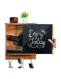 Estante Oculto de Armas MOCAS 30x30 cm Madera Rústica