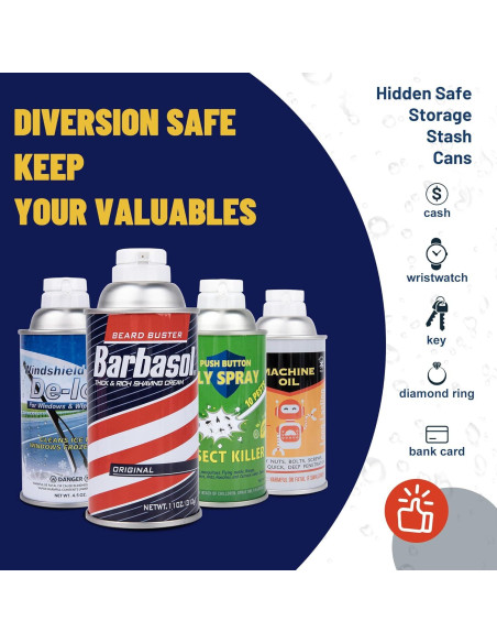 Caja Falsa Oculta BARGIFTS Spray Espuma 350ml Seguridad