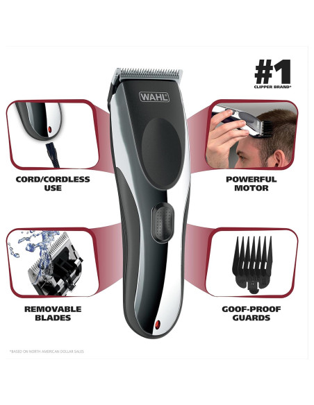 Cortapelos Wahl Clipper Recargable 21 Piezas 79434 Cortapelos Wahl Clipper Recargable 21 Piezas 79434