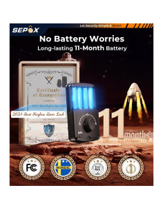 Cerradura Inteligente SEPOX YDDL-2001C, Huella Digital y App 2