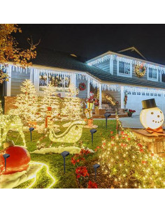 Luces de Cadena Solares Dazzle Bright 2 Paquete 12m 240LED 2