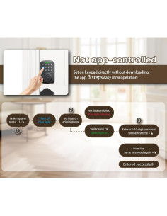 Cerradura Inteligente Chautday DS04 con APP y Control Remoto 2