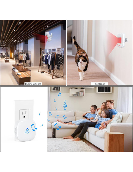 Timbre de Puerta Inalámbrico METAK con Sensor de Movimiento