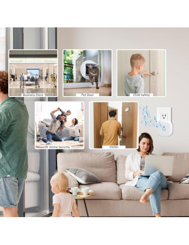 Timbre de Puerta Inalámbrico METAK con Sensor de Movimiento