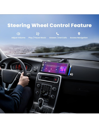 Pantalla Portátil Inalámbrica Krunia 9.26" GPS Bluetooth