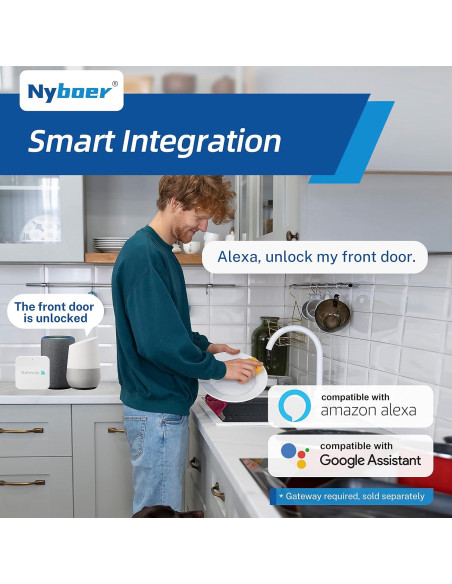 Cerradura Inteligente Nyboer NY-H3B-PLUS con Huella y Teclado