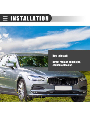 Funda de Control Remoto Motoforti para Volvo S80 2007-2016, 6 Botones, Plástico Negro