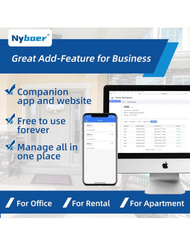 Cerradura Inteligente Nyboer NY-H3B-PLUS con Huella y Teclado