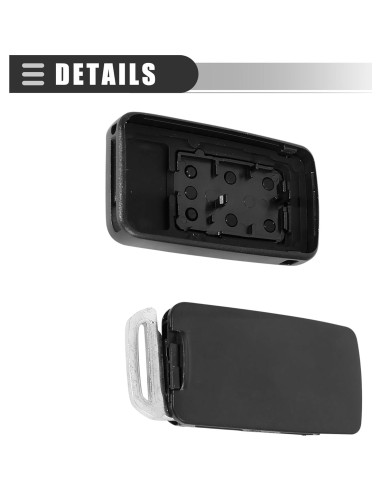 Funda de Control Remoto Motoforti para Volvo S80 2007-2016, 6 Botones, Plástico Negro