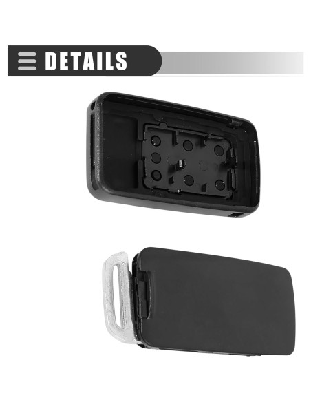 Funda de Control Remoto Motoforti para Volvo S80 2007-2016, 6 Botones, Plástico Negro